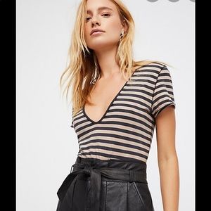 NWT Free People tee sz L